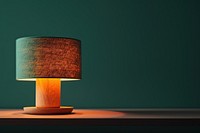 Modern lamp lampshade wood illuminated.