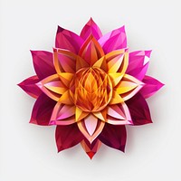 Hyper Detailed Realistic Graphic element representing of lotus flower dahlia purple.