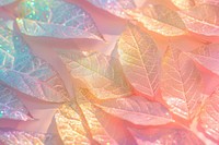 Holographic autumn leaf texture background glitter backgrounds outdoors.