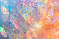 Holographic butterfly texture background glitter backgrounds plant.