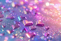 Holographic heart background glitter backgrounds purple.