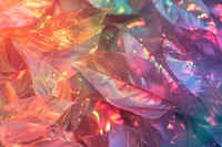 Holographic leaf texture background backgrounds glitter purple.