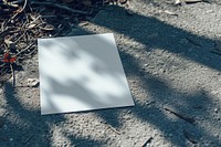Letter  outdoors shadow paper.