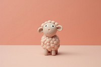 Lamb cute toy anthropomorphic.