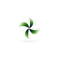 Green clover vectorized line logo abstract symbol.