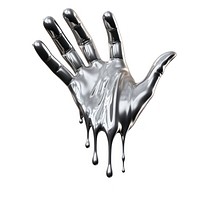 Dripping hand white background cosmetics clothing.