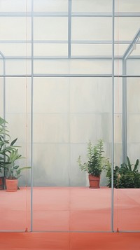 Glass plant architecture houseplant.