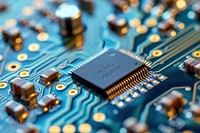 Circuit board electronics backgrounds microcontroller.