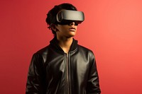 Indian teenager wearing vr glasses portrait photo photography.