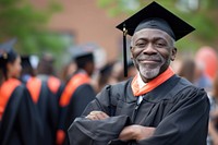 African american man graduation university student.