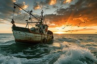 Fishing boat watercraft sailboat outdoors.