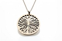 Engraved dandelion necklace pendant jewelry locket.