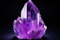 Purple crystal gemstone amethyst mineral.