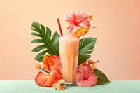 Smoothie flower drink juice.