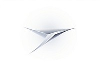 Silver swift vectorized line logo symbol shape.