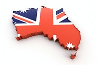 Australia map flag patriotism symbol.