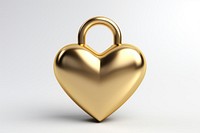 Heart lock gold jewelry locket.