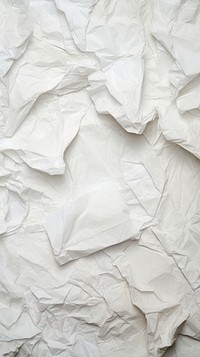 Old white crumpled paper backgrounds texture bed.