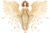 Angel fashion dress representation.