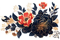 Chinese flower art pattern plant.