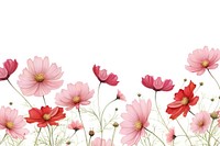 Cosmos line horizontal border backgrounds outdoors pattern.