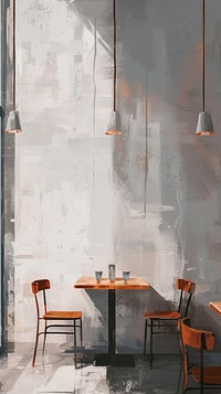 Minimal space Coffee shop architecture restaurant furniture.