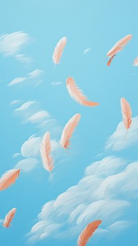 Minimal space feathers pattern backgrounds outdoors animal.
