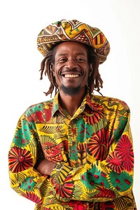 Jamaica reggae man smiling portrait laughing adult.