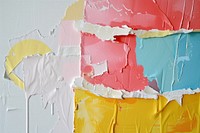 Abstract easter cake ripped paper art painting backgrounds.