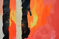 Abstract fire cake ripped paper art backgrounds creativity.
