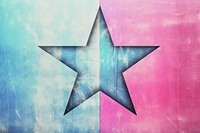 Abstract iridescent star ripped paper parallel effect symbol backgrounds creativity.