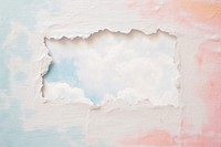 Abstract pastel cloud ripped paper parallel oil texture art backgrounds creativity.