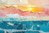 Abstract sea ripped paper art tranquility backgrounds.