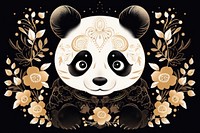 Panda art pattern panda.