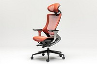 Ergonomic office chair furniture white background technology.