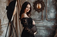Pregnant woman adult photo anticipation.