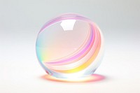 Rainbow pastel colors sphere refraction rainbow bubble.