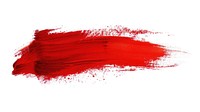 Red dry brush stroke backgrounds paint white background.
