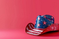 Tall hat with american flag celebration patriotism headwear.