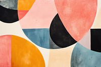 Geometric shape backgrounds abstract painting.