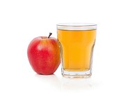 Apple juice drink fruit glass.