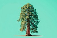 Giant sequoia tree outdoors nature plant.