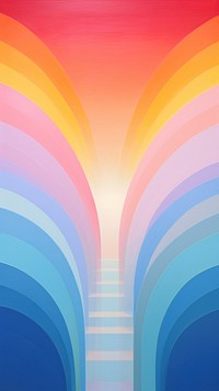 Painting pattern rainbow backgrounds.