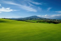 Golf Course sky landscape outdoors.
