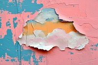Abstract cloud ripped paper art deterioration backgrounds.