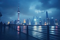 Shanghai architecture cityscape landmark.
