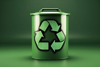 Recycle icon green container recycling. AI generated Image by rawpixel.