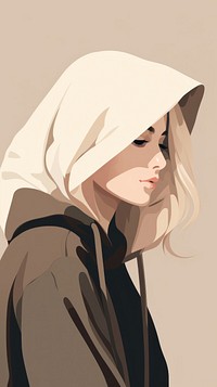  Woman portrait drawing fashion. AI generated Image by rawpixel.