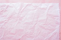 Clean pink paper tissue towel.