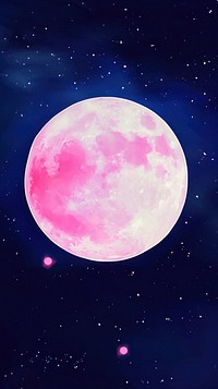Cute full moon space illustration astronomy outdoors nature.